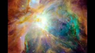 Spitzer &amp; Hubble composite images + Sun Ra &quot;Lights on a Satellite&quot;