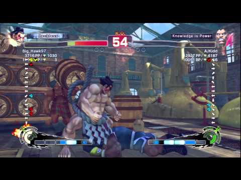 Big_Hawk97 (E.Honda) Vs AJKidd (Balrog) SSF4 AE Ranked Matches - PSN