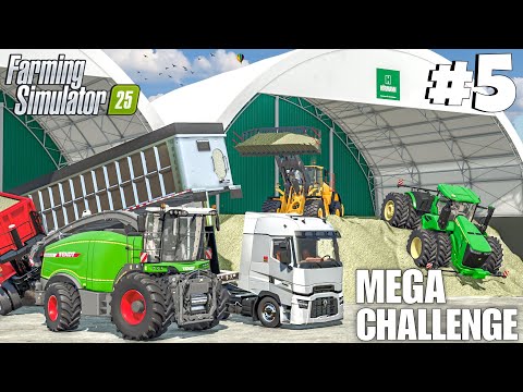 THE BIGGEST SILAGE HARVEST YET - 3 MILLION Liter | MEGA CHALLENGE | Farming Simulator 25