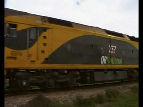 Q.R, National Freight Train,G 516 Locomotive. Australia.