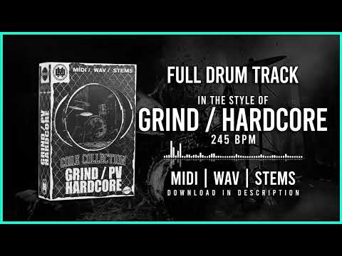 DRUM TRACK IN THE STYLE OF GRIND / HARDCORE 245BPM