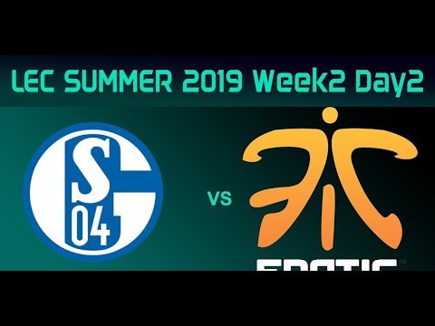 FC Schalke 04 vs Fnatic | LEC Summer 2019 W2D2 | FULL GAME