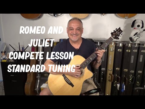 COMPLETE FINGERSTYLE GUITAR LESSON Romeo and Juliet Mark Knopfler Dire Straits in STANDARD TUNING!