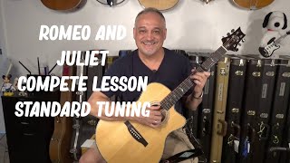 COMPLETE FINGERSTYLE GUITAR LESSON Romeo and Juliet Mark Knopfler Dire Straits in STANDARD TUNING!