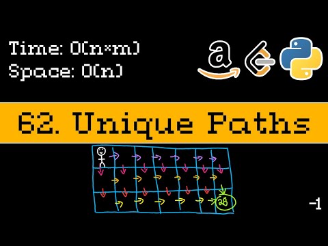 Unique Paths Leetcode 62 Blind 75 Explained Dynamic Programming Python