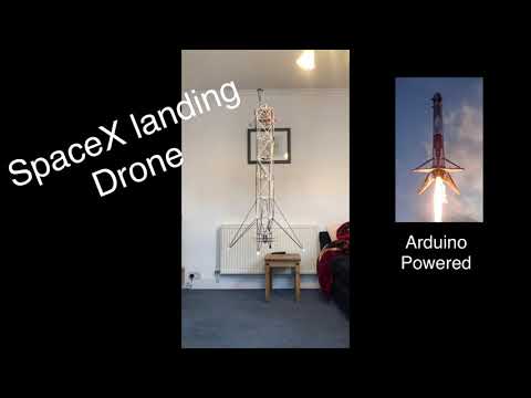 Hovering Model Rocket - SpaceX Drone