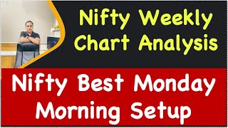 Nifty Weekly Chart Analysis  !! Nifty Best Monday Morning Setup