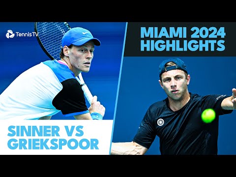 Jannik Sinner vs Tallon Griekspoor Highlights | Miami 2024