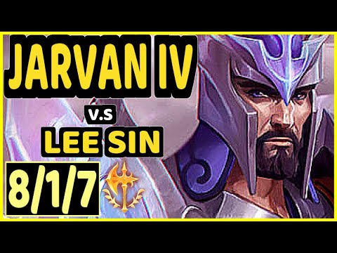MEMENTO (JARVAN IV) vs LEE SIN - 8/1/7 KDA JUNGLE GAMEPLAY - EUW Ranked GRANDMASTER