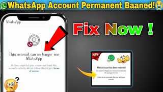 WhatsApp Account Banned? FIX in 2 Minutes!🔥 | 100% Working ✅#WhatsAppBanFix #TechSolution