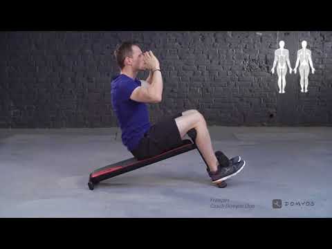 Exercício 2 - Banco de Abdominais e Musculação Domyos - Exclusividade Decathlon