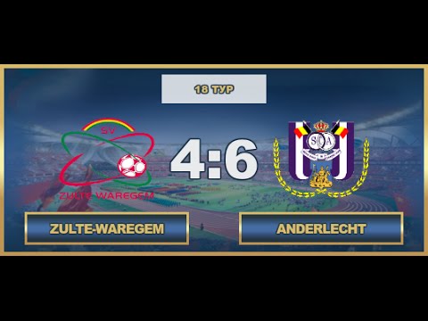 AFL. Benelux. Premier Division. Tour 18. Zulte-Waregem-Anderlecht