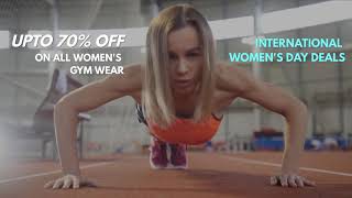 International Women's Day Deals On Gym Wear Commercial Ads