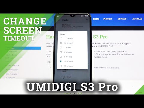 How to Change Screen Timeout in UMIDIGI S3 Pro – Display Settings