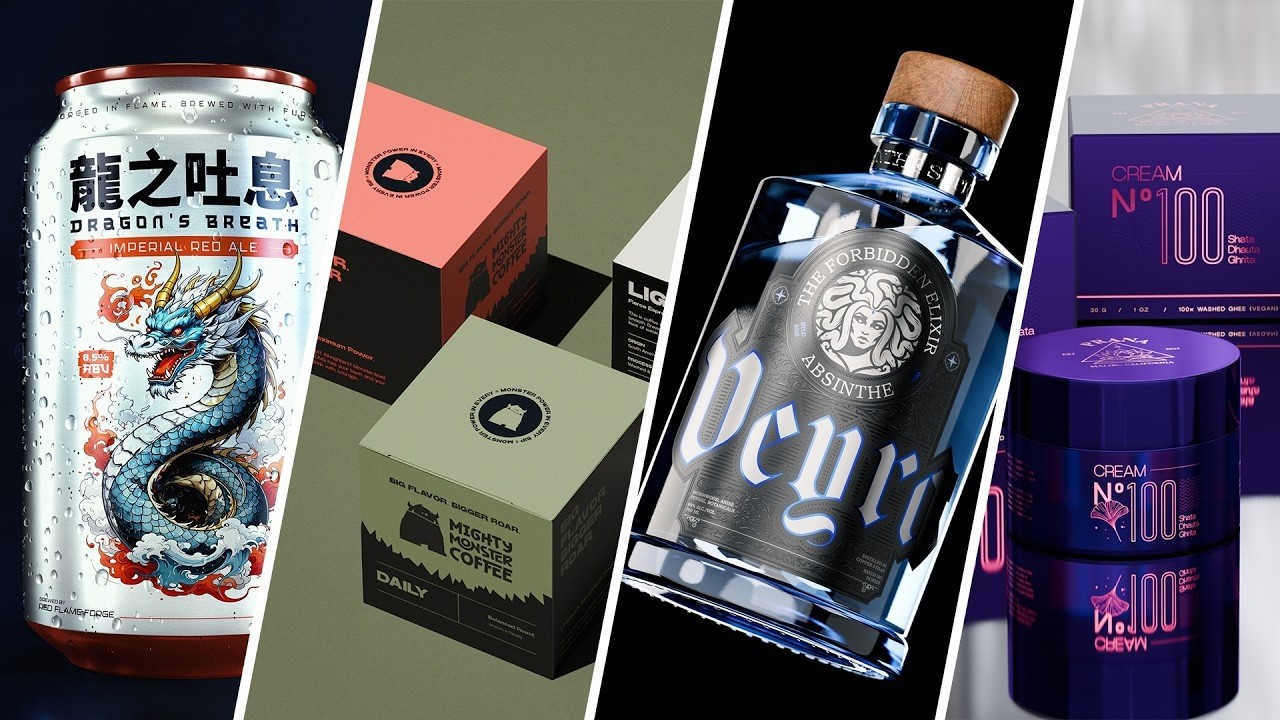 Packaging Design workflow LIVE #Day3 | VERTICAL