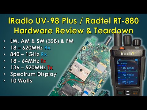 EB016 - iRadio UV-98 / Radtel RT-880 Radio Hardware Review & Teardown