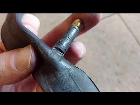 How to fix bike inner tube near valve easy