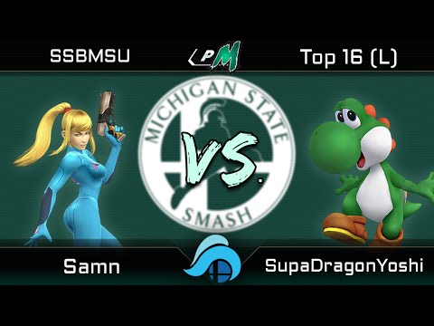 Project MSU Singles Top 16 Losers - Samn (Zero Suit Samus) vs. SupaDragonYoshi (Yoshi)
