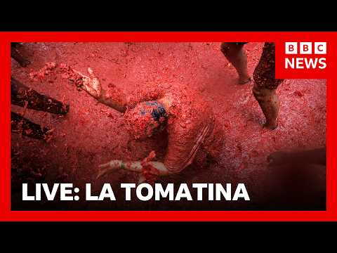 LIVE: La Tomatina festival | BBC News