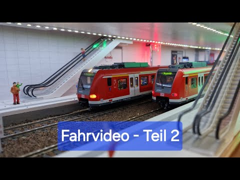 Großes Fahrvideo auf meiner Modelleisenbahn Anlage - Frühjahr 2024 - Teil 2