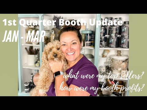 Vendor Booth Sales Recap for 1st Quarter: includes my best sellers