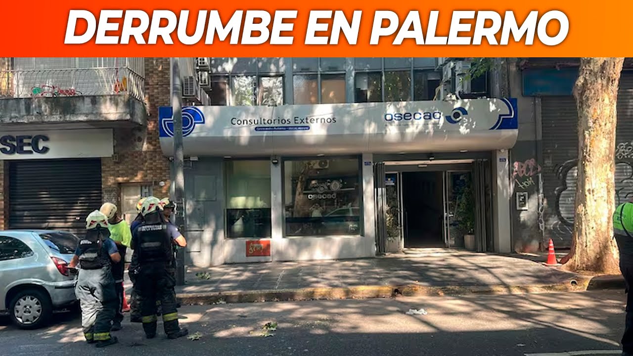 Alarma en Palermo: colapsó el techo de un centro médico y dejó al menos 6 pacientes heridos