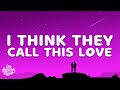 Elliot James Reay I Think They Call This Love Lyrics