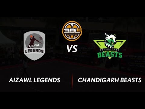 3BL Season 1 Round 5(Bangalore) - Full Game - Day 1 - Aizwal Legends vs Chandigarh Beasts