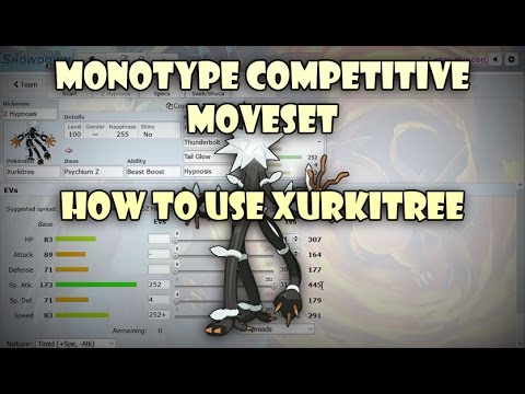 Pokemon Sun and Moon! Monotype Competitive Moveset:#11 Xurkitree