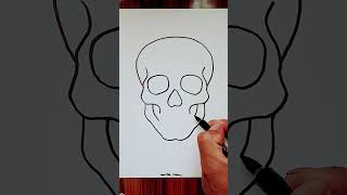 Skull drawing 💀💀💀