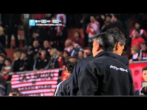 Pellegrino expulsado. Estudiantes 0 - Independiente 0. Fecha 2. Torneo Primera División 2014.