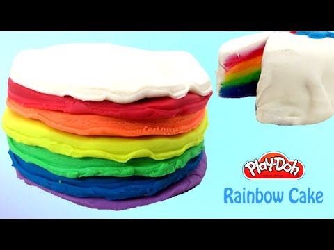Play Doh Cake, Play Doh Rainbow Cake With Playdough