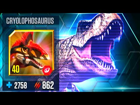 SOLO BATTLE CRYOLOPHOSAURUS VS CRYOLOPHOSAURUS | JURASSIC WORLD THE GAME