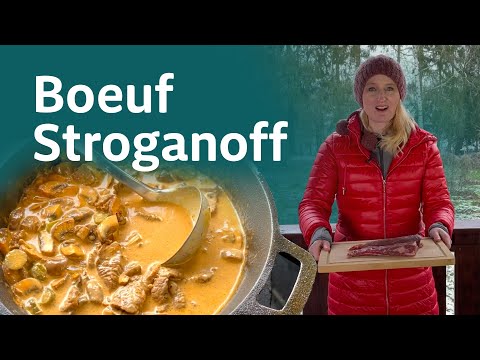 REZEPT: Boeuf Stroganoff mit irischem Rinderfiletspitzen