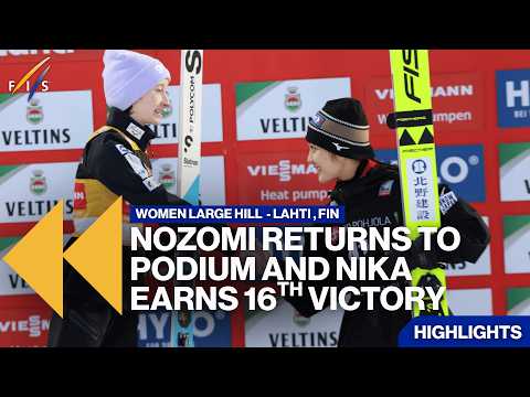 Nika nearing the Crystal Globe as she secures her 16th victory! | Highlights | FIS Ski Jumping