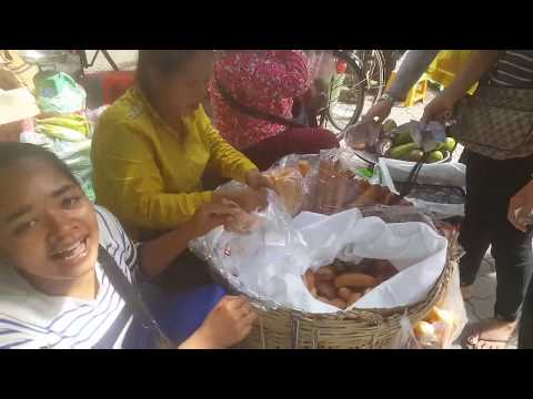 Grilled Ducks And Fresh Food In Market - Mixed Street Food In Phnom Penh