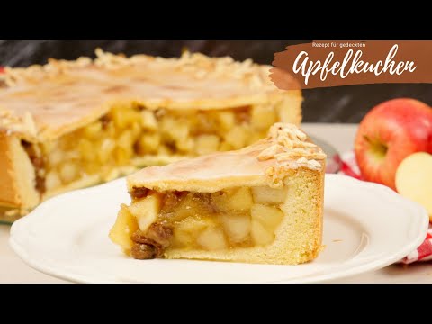 Omas gedeckter Apfelkuchen I Apfelkuchen Rezept