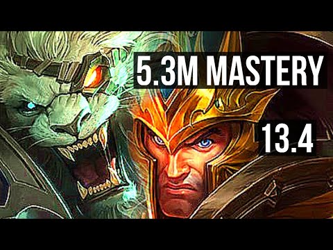 RENGAR vs JARVAN IV (JNG) | 5.3M mastery, 2000+ games, Legendary, 13/3/9 | KR Diamond | 13.4