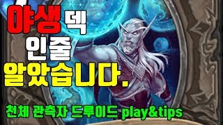 야생덱인줄 알았습니다.(천체 관측자 드루이드 play&tips)