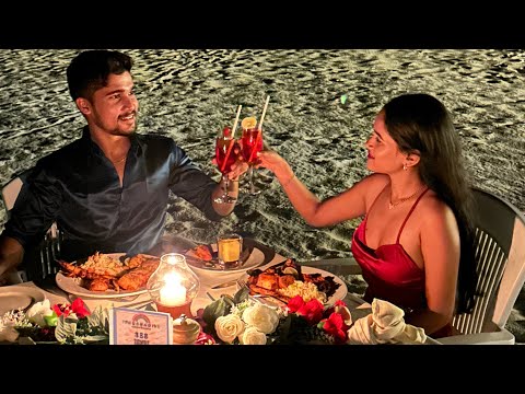 Date Night - Beach side Dinner - The Magic Show #rajwithmansi