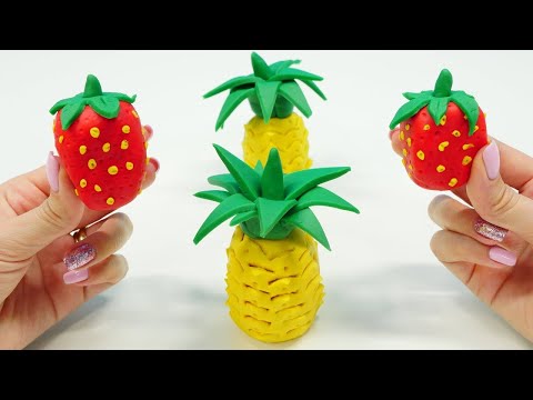 Play-Doh Schule - Obst aus Knete - Tolle Bastel-Ideen