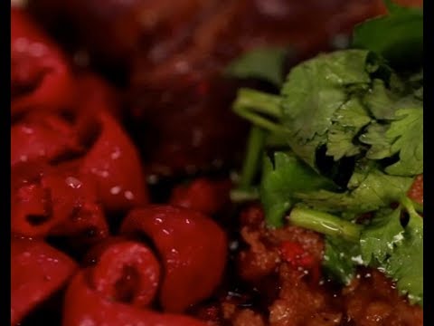 Cooking pork intestine noodles| CCTV English