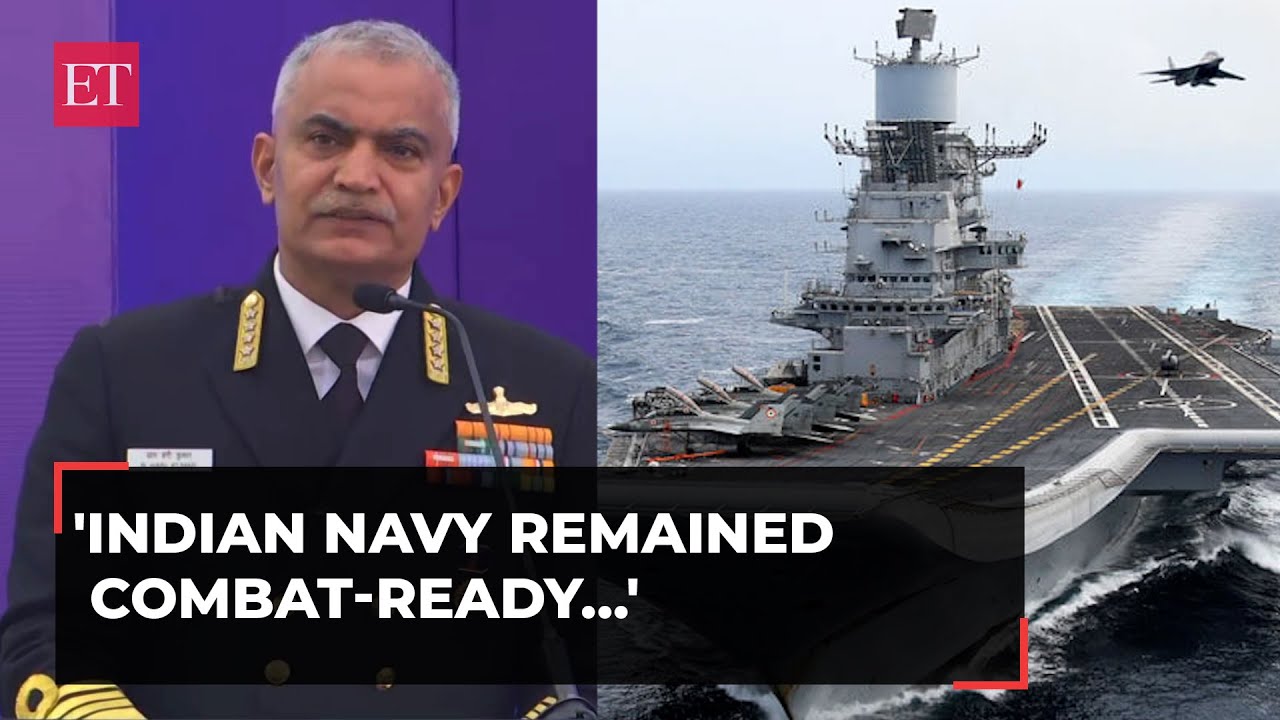 Navy Chief Admiral R Hari Kumar, says 'Indian Navy remained combat-ready…'
