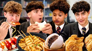 British Highschoolers try Korean Winter Snacks for the first time!