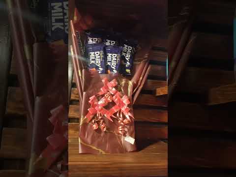 cadbury dairymilk chocolate bouquet for couples#gift#youtubeclips