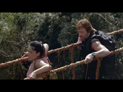 Delta Force 2-The Colombian Connection - Chuck Norris Walking Along A Very Long, Yet Small Bridge