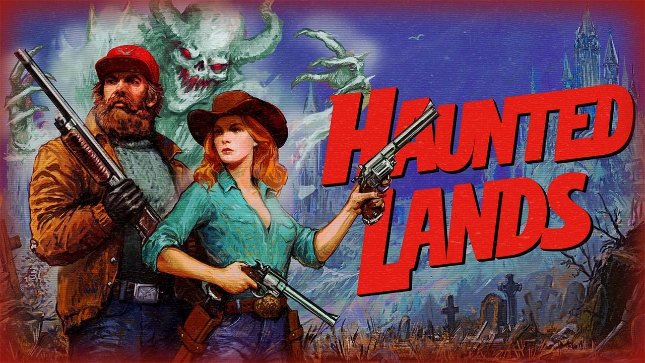Thumbnail for Haunted Lands trailer showing retro-inspired action platformer gameplay.