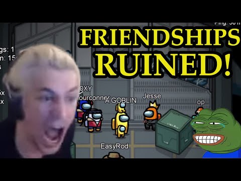 xQc MOST HEATED Among Us Game