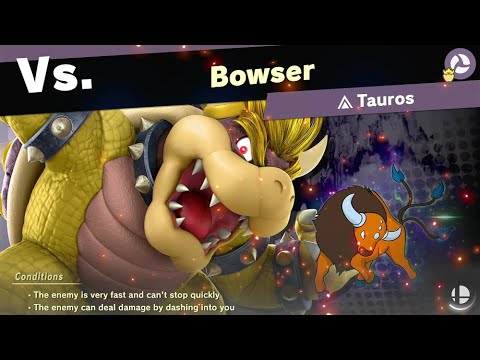 Super Smash Bros Ultimate World of Light: Bowser vs Tauros