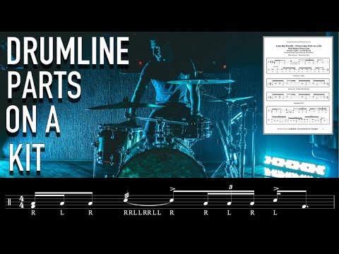 Drumline Parts on a Kit - Advanced Drum Lesson